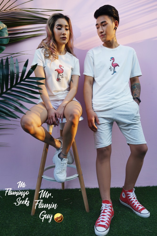 Flamingos Loose Fit Girl T-shirt